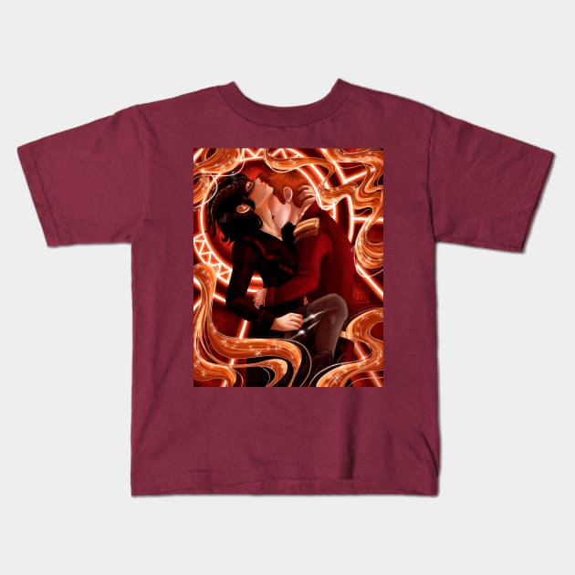 Fire Kids T-Shirt by lemoncielart